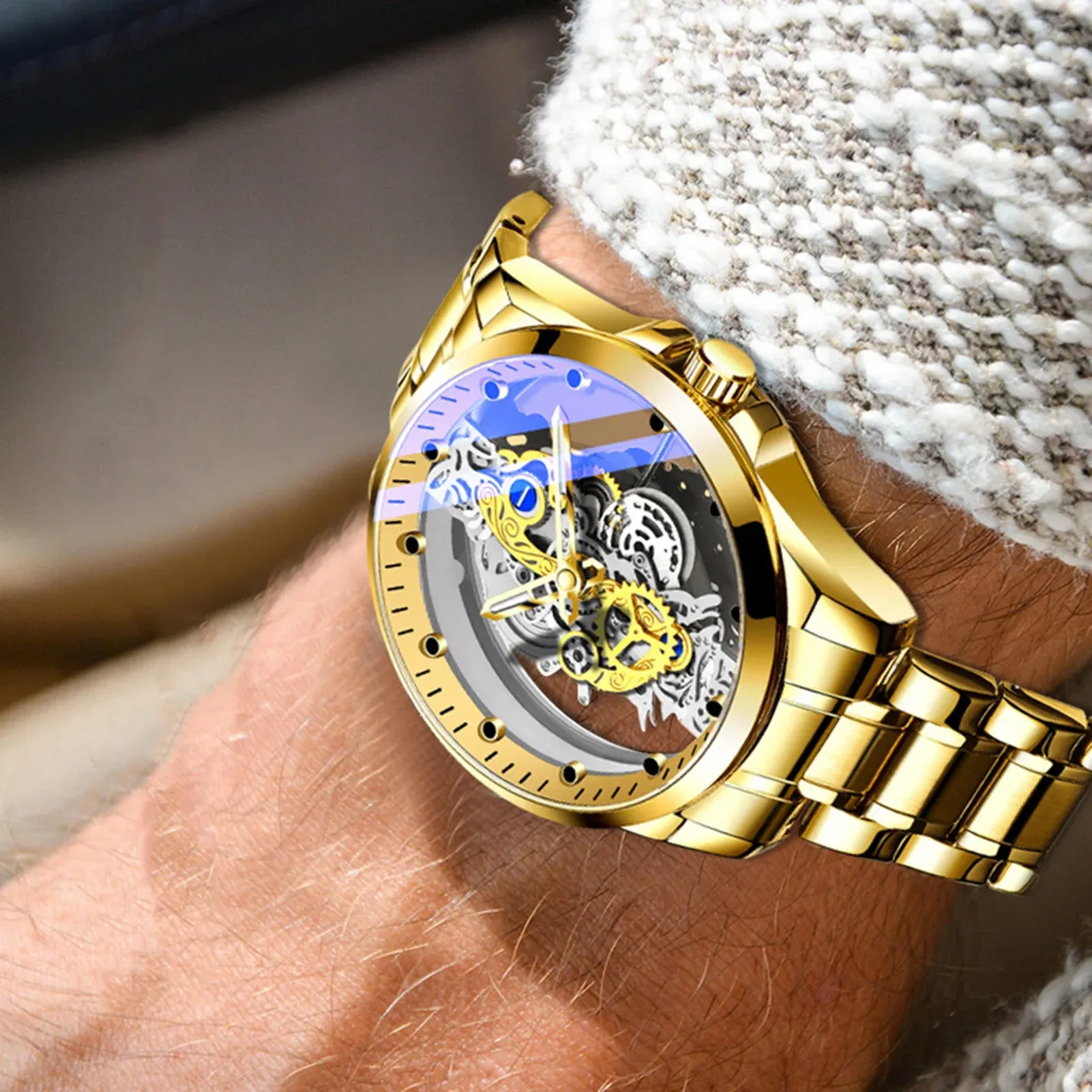 Skeleton Hollow Wrist Watch