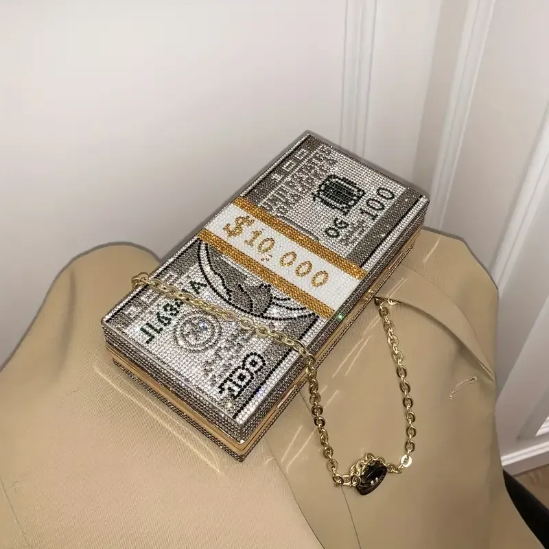 Dollar Shaped Novelty Clutch