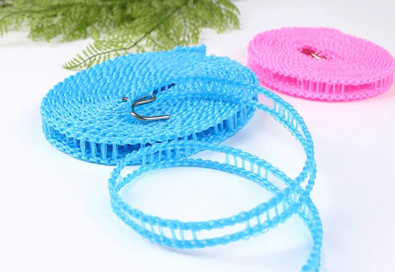 3M+5M+8M+10M Non-slip Clothesline Non-slip Drying Rope Portable Clothes Line Ropes for Outdoor Travel