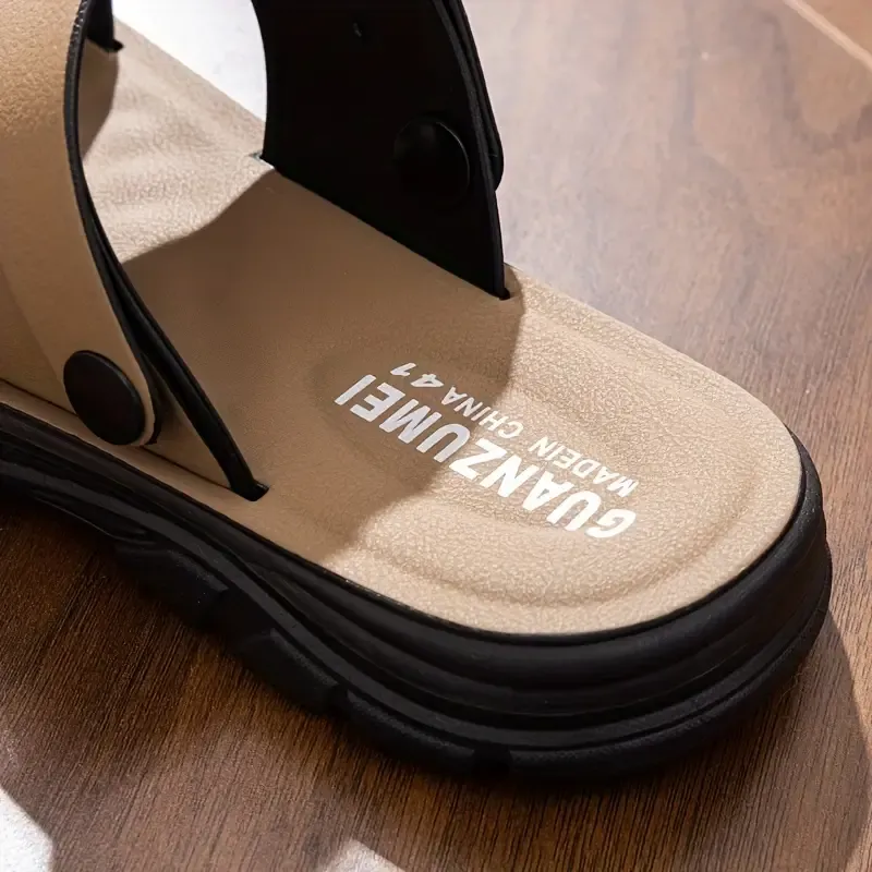 Men's Alphabet Design Casual Dual-Purpose Sandals Slippers
