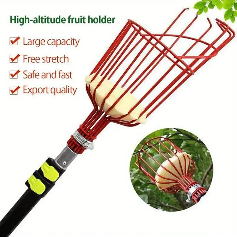 Easy-Harvest Adjustable Fruit Picker Set - Lightweight Aluminum, No Power Needed
