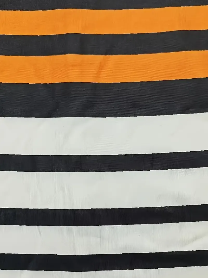 For Summer, Elegant Half Sleeve Midi A-line Striped Crew Neck Dress, Women's Clothing