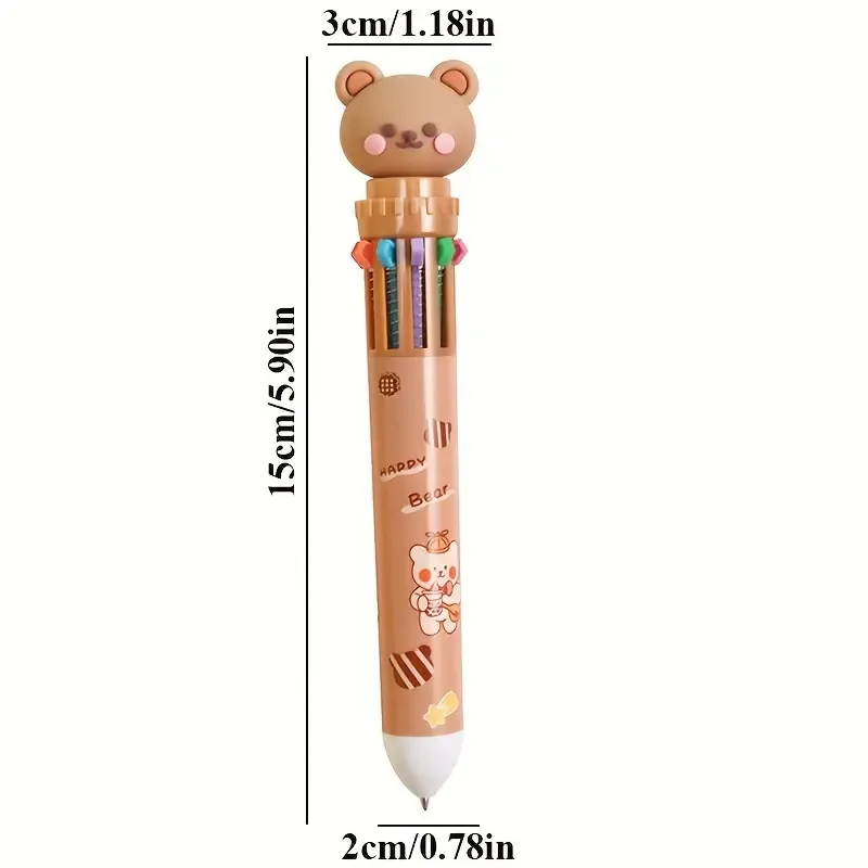 Unisex Cartoon Bear Multi