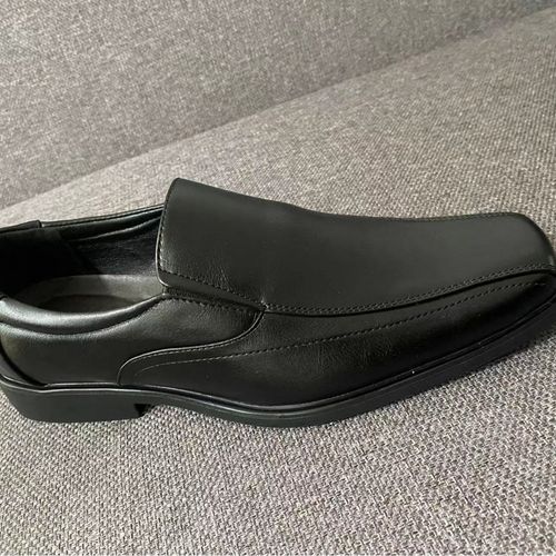 Top Vintage Square Toe PU Slip-On Dress Shoes