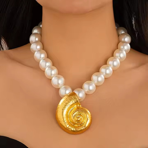 Fashion Jewelry Ocean Wind Sea Star Pearl Necklace