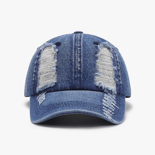 1pc Unisex Sunshade Washed Denim Baseball Cap With Trendy Pattern For Matching Sportswear, Jeans, And Daily Wear For Shopping, Going To School And Work
