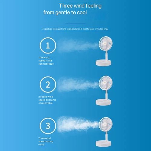 Portable usb charging fan Retractable folding dormitory outdoor fan Desktop fan Floor fan