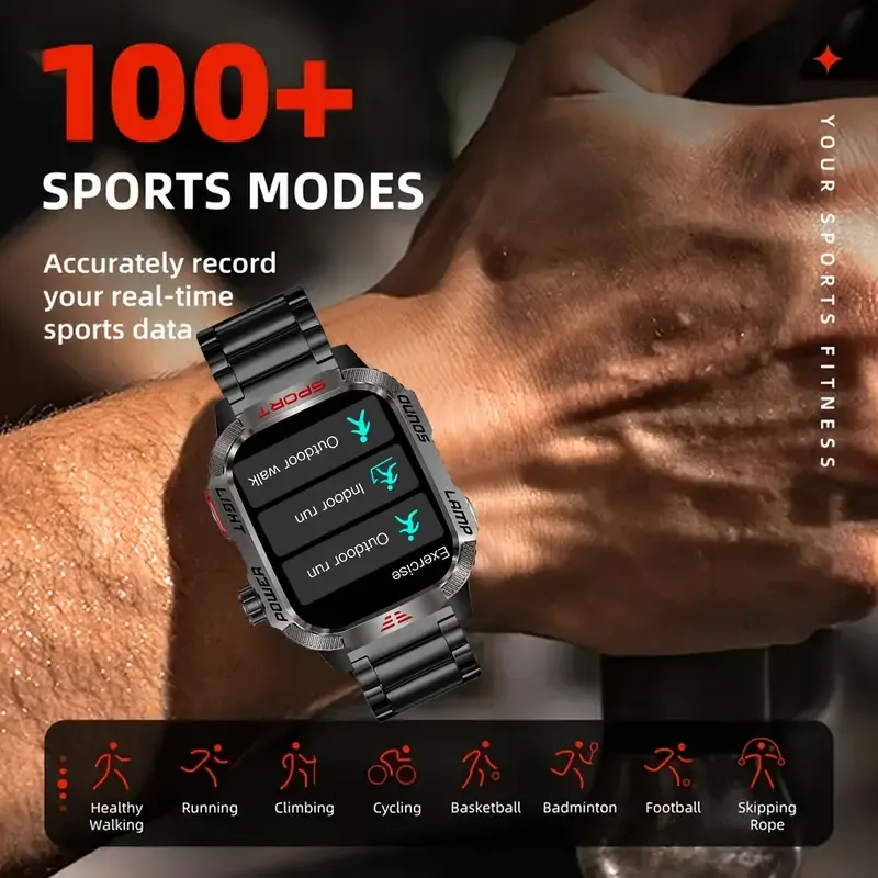 Men's Military Outdoor Sports Smart Watch for Android & IOS