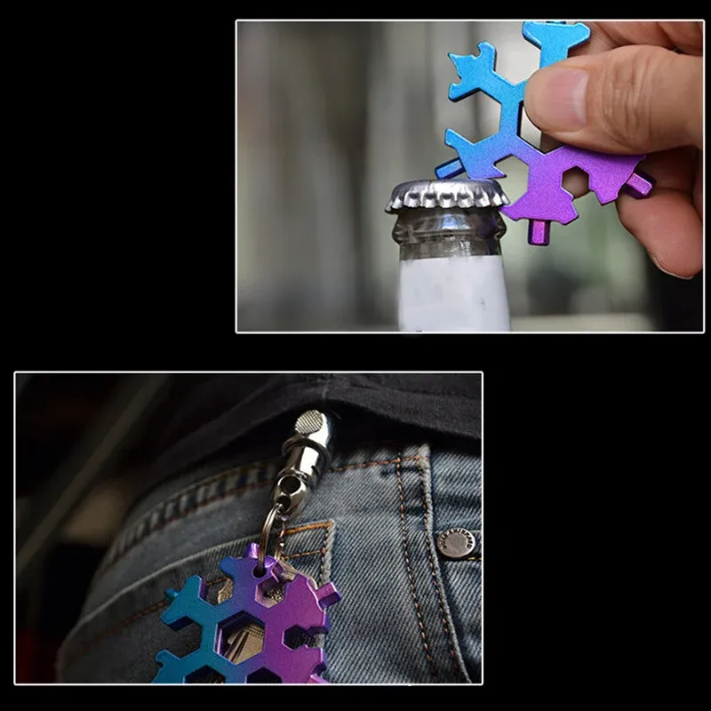 💥18-in-1 Multifunctional snowflake wrench💥