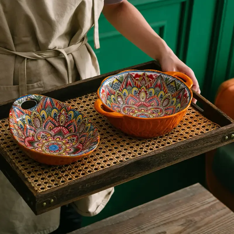 Bohemian Handcrafted Ceramic Dinnerware Set