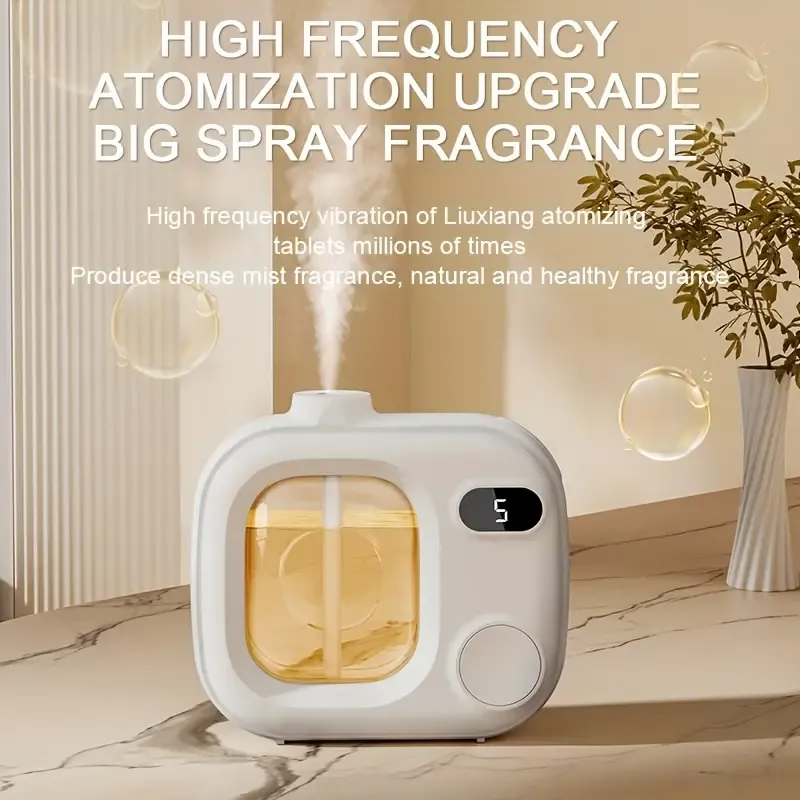 1pc Aromatherapy Machine, Automatic Perfume Machine, Air Humidifier Freshener, Aromatherapy Long Lasting Indoor Air, Toilet Deodorant, Household Long Lasting Automatic Aromatherapy Machine