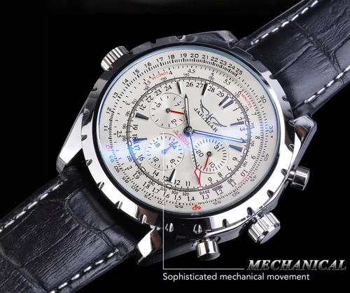 Men's Automatic Stainless Steel Strap Watch Skeleton Dial Blue Fashion Men's Mechanical Watch