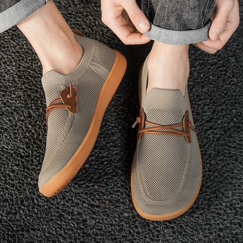 Breathable mesh woven sports casual shoes and trendy running shoes
