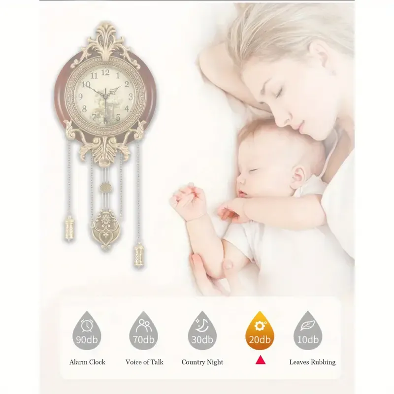 Battery Operated Real Wood Wall Clock