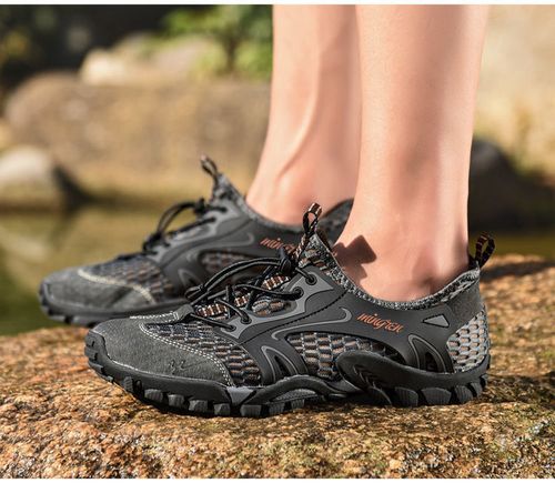 Breathable mesh lightweight outdoor casual men's shoes