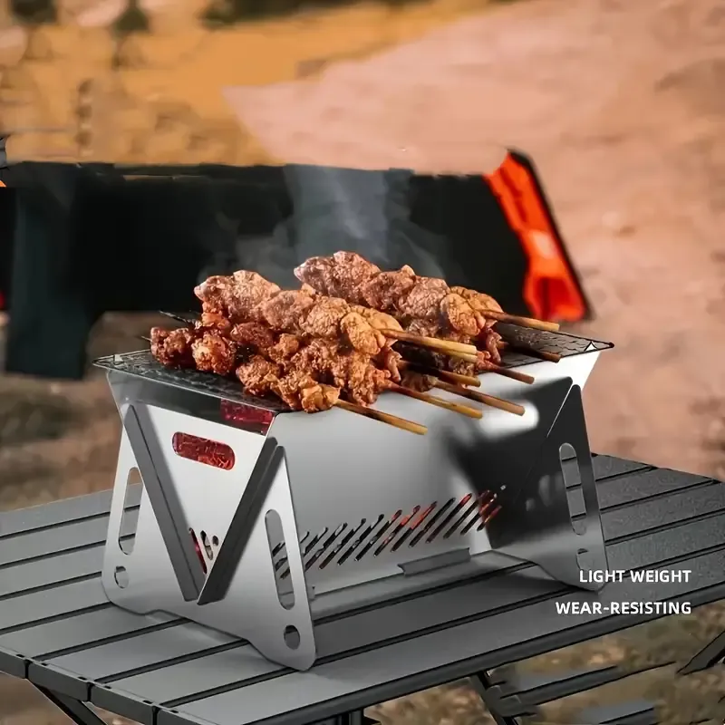 🔥BIG SALE 50%🔥Portable Metal Bbq Grill Rack For Wood & Charcoal Stoves - Ideal For Outdoor And Backyard Cooking, Kitchen & Restaurant Use
