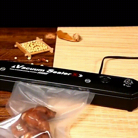 1 set Vacuum Sealer Machine Food Vacuum Sealer Automatic Air Sealing System For Food Storage Dry Food Modes Compact Design With 10Pcs Vacuum Sealer Bags For Home & Kitchen+ vacuum bags