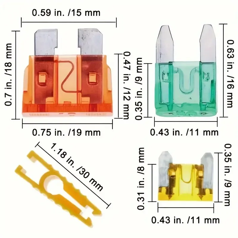 Car Blade Fuse Assortment Kit