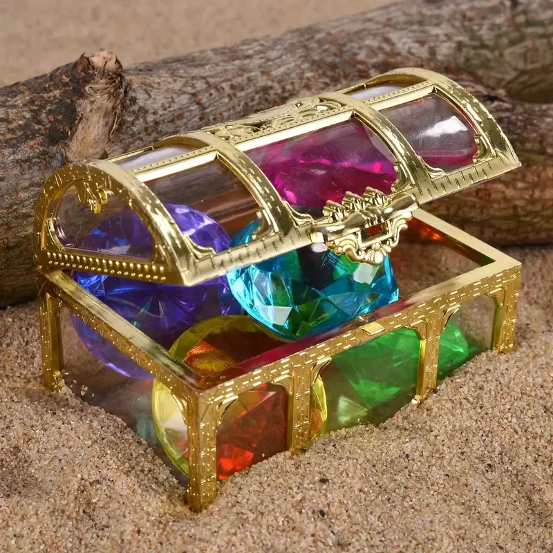Gem With Treasure Pirate Chest Box