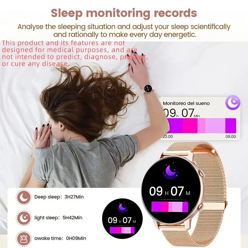 Smartwatch with Wireless Call/Dial, Female Functions, Sleep, 19 Sports Modes, Music Player, Pedometer - Perfect Birthday Gift for Men & Women, Christmas, Halloween, Smartwatches For Android & Ios