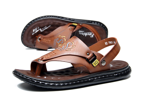 Latex soft sole flip flops beach sandals dual-purpose flip