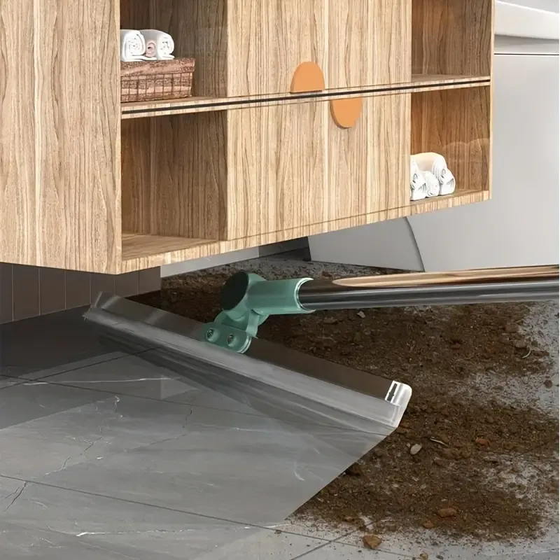 Versatile Floor Scraper Broom Set - Ideal For Kitchen, Bathroom, Tile & Glass Cleaning - Essential Home Cleaning Supplies