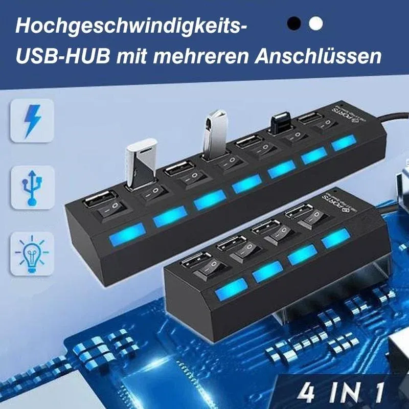 🔥High speed USB hub with multiple ports