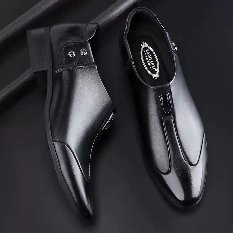Men's soft leather soft-soled business shoes