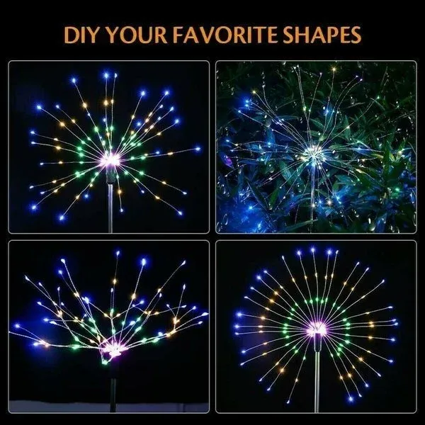 🔥BIG SALE -50% OFF🔥🔥-Waterproof Solar Garden Fireworks Lamp