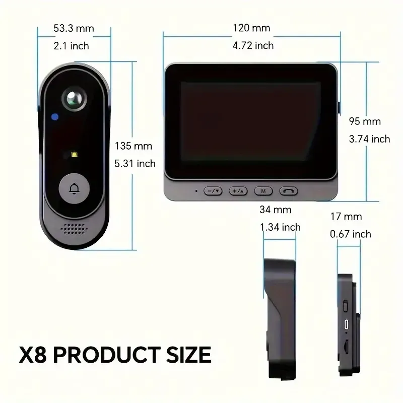 wireless anti-theft outdoor cat eye intercom
