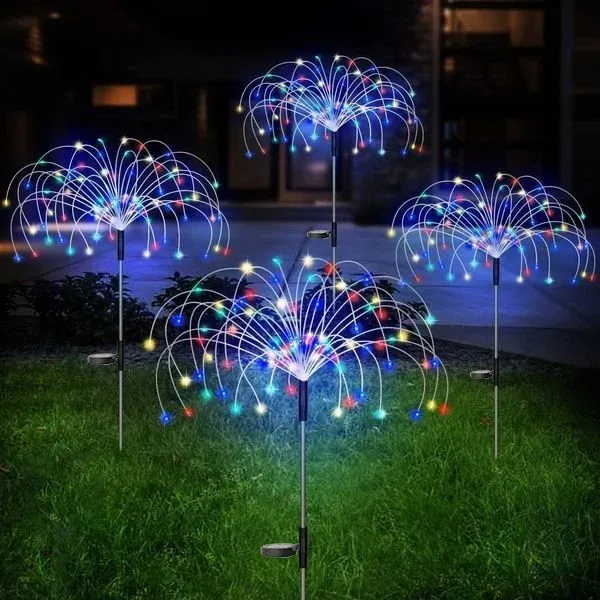 🔥BIG SALE -50% OFF🔥🔥-Waterproof Solar Garden Fireworks Lamp