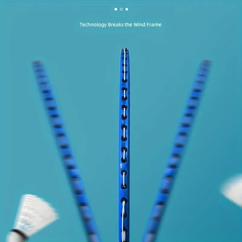 2pcs Boshikha Professional Badminton Rackets Set, Oversized Surface, Wind Frame Technology, Durable Iron Material, Available in Black, Blue, Red - Includes Shuttlecocks and Carry Case
