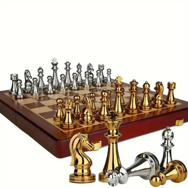 Premium Large Solid Wood Chess Set