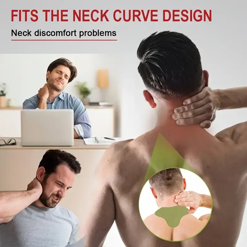 12pcs Neck Plaster, Self-heating Wormwood Cervical Patch, Relax Muscles Joint Stickers