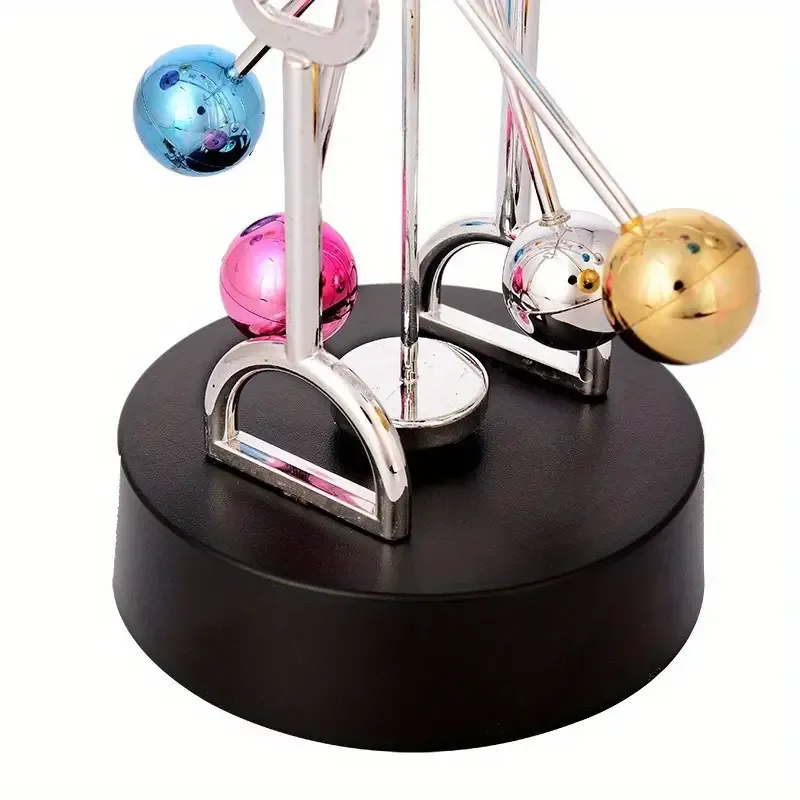 Colorful Magnetic Perpetual Motion Creative Ferris Wheel Desk Ornament with Swing Model - Unique Office Decor & Perfect Couple's Gift
