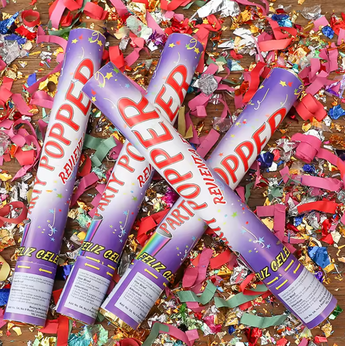 Turn Handle Shoots Vibrant Colored Wedding Confetti Cannon