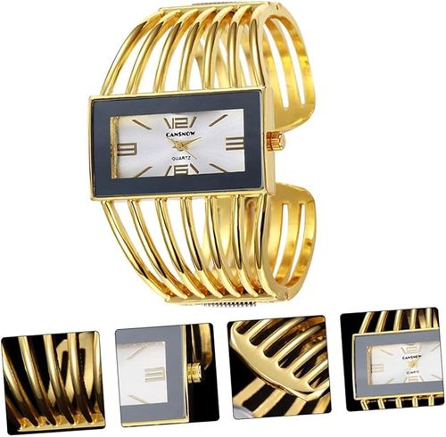 Luxury Fashion Unique Design Square Dial Ladies Alloy Bracelet Quartz Watch