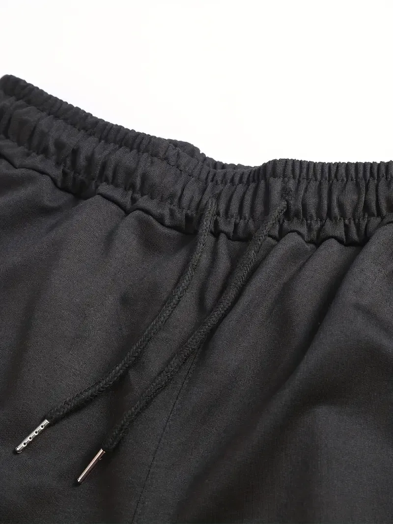 Men's Dice Spade A Two-piece Outfits, Comfy Casual T-shirt And Loose Shorts For Summer