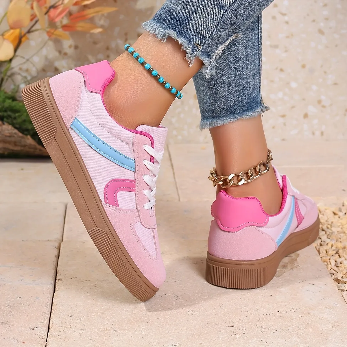 Retro German training shoes for women's casual sports shoes