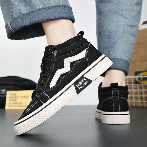 Versatile, anti-slip, soft-soled, anti-odor, mid-top casual trendy shoes