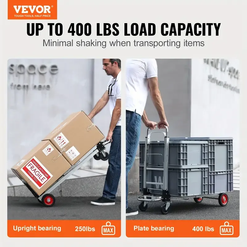 Capacity Heavy Duty Aluminum Folding Hand Truck