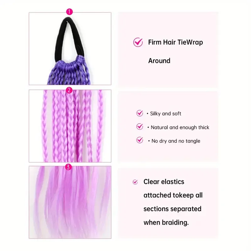 Colored Braids Hair