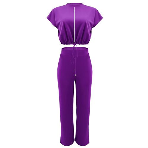Summer hot-selling short-sleeved drawstrin