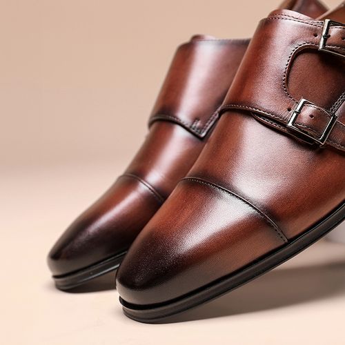 Men's three-joint casual leather shoes