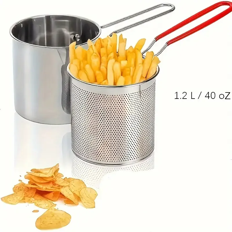 Deep Fry Delicious Meals With This Frying Pot For Restaurant - Perfect For French Fries, Chicken & More