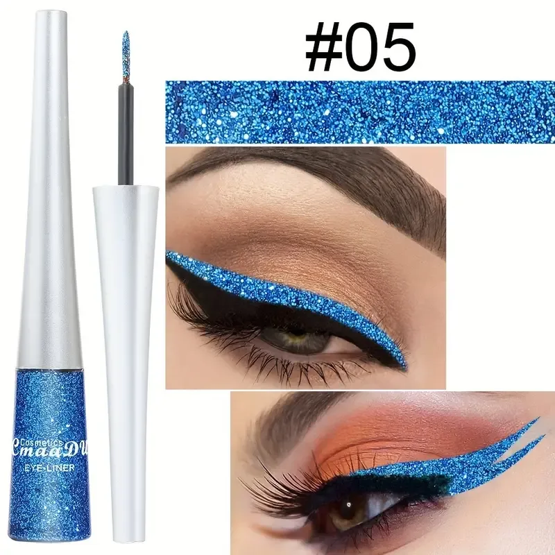 Blue Glitter Liquid Eyeliner Set