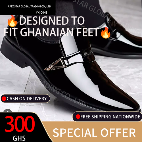 Plus Size Men's Comfy Slip-On Dress Shoes