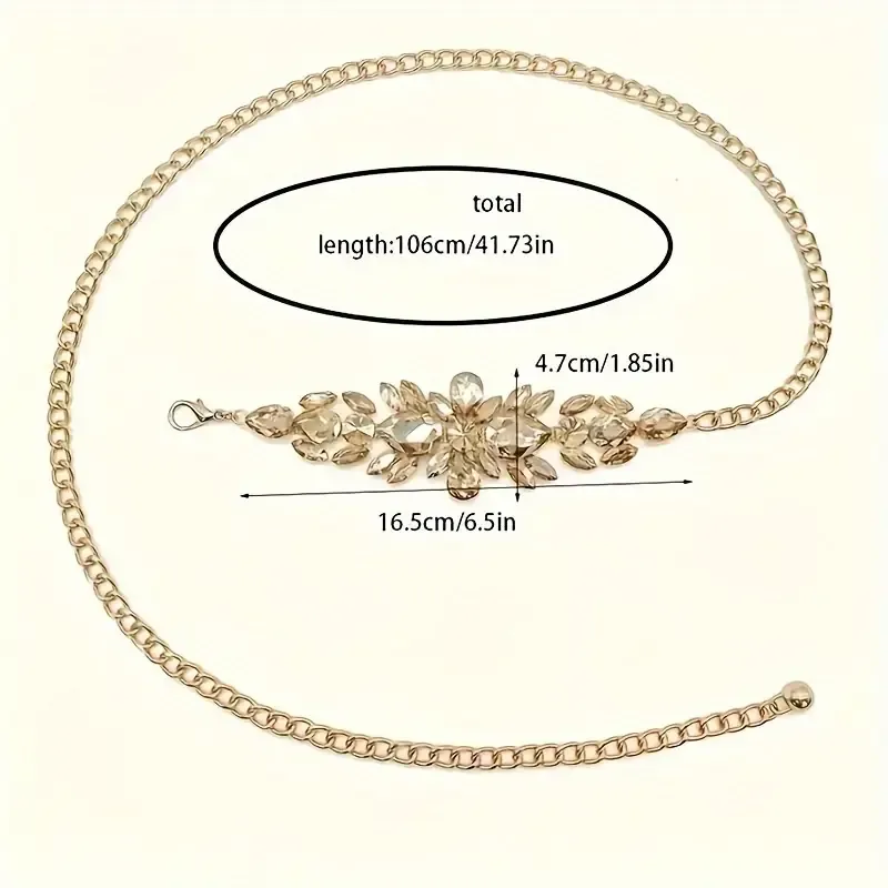 Funky Style Adjustable Rhinestone Chain