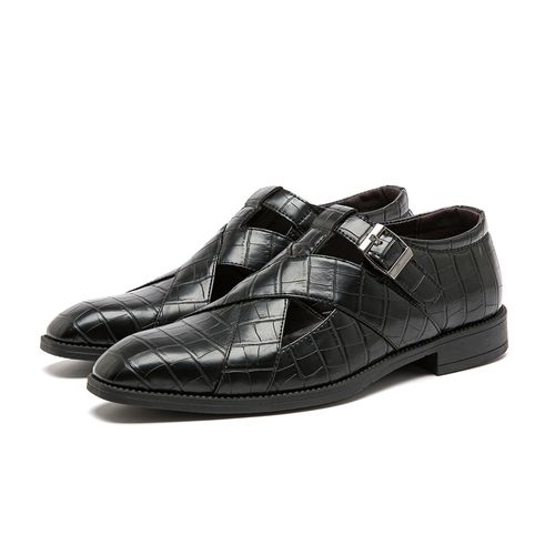 Openwork summer outerwear sandals and breathable cowhide shoes