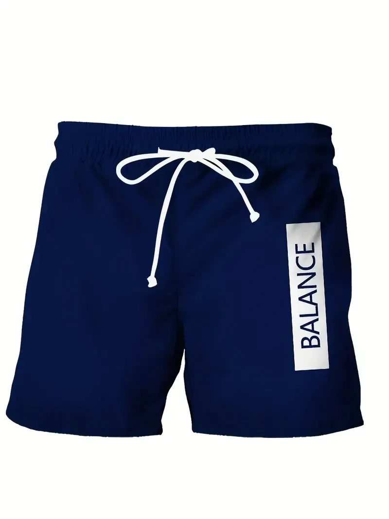 Summer men's 3d printing casual hip-hop sports loose round neck short-sleeved shorts suit
